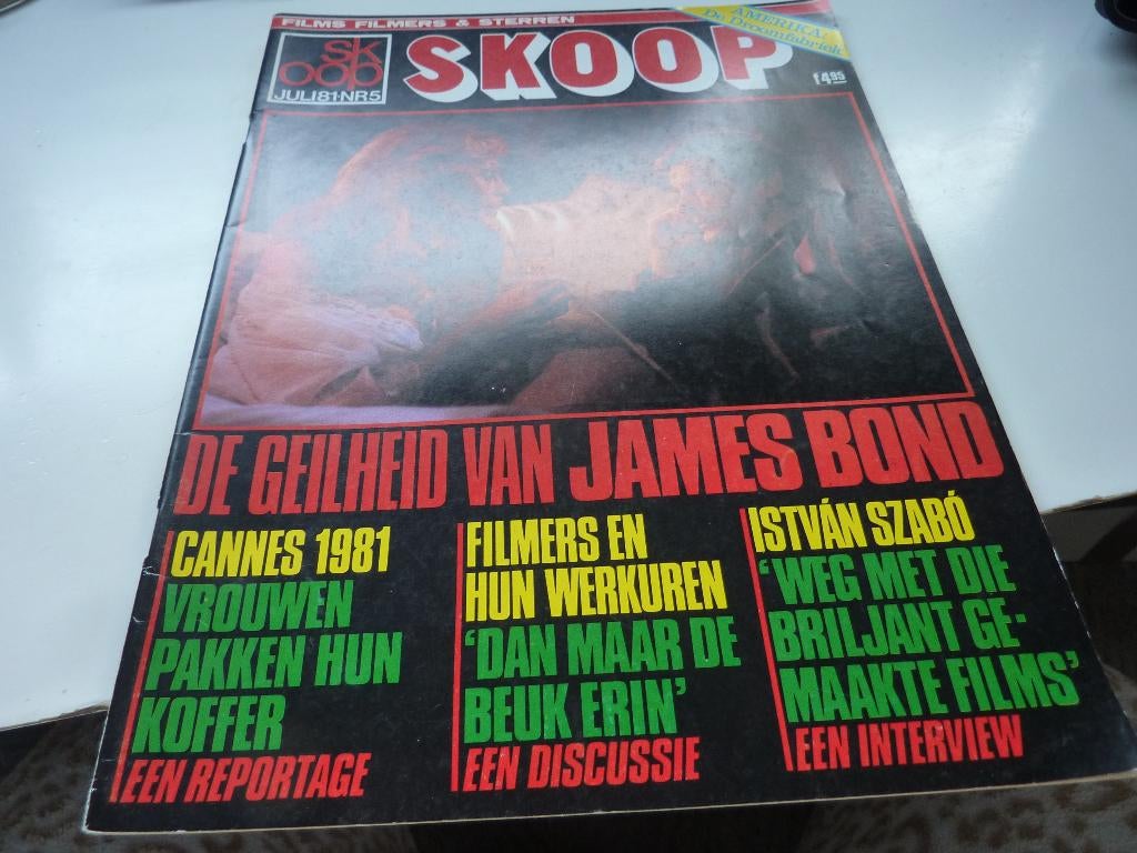 SKOOP 1981-JAMES BOND-TURKS FRUIT-JAN WOLKERS-H BOGART, Verzamelen, Verzenden, 1980 tot heden, Tijdschrift