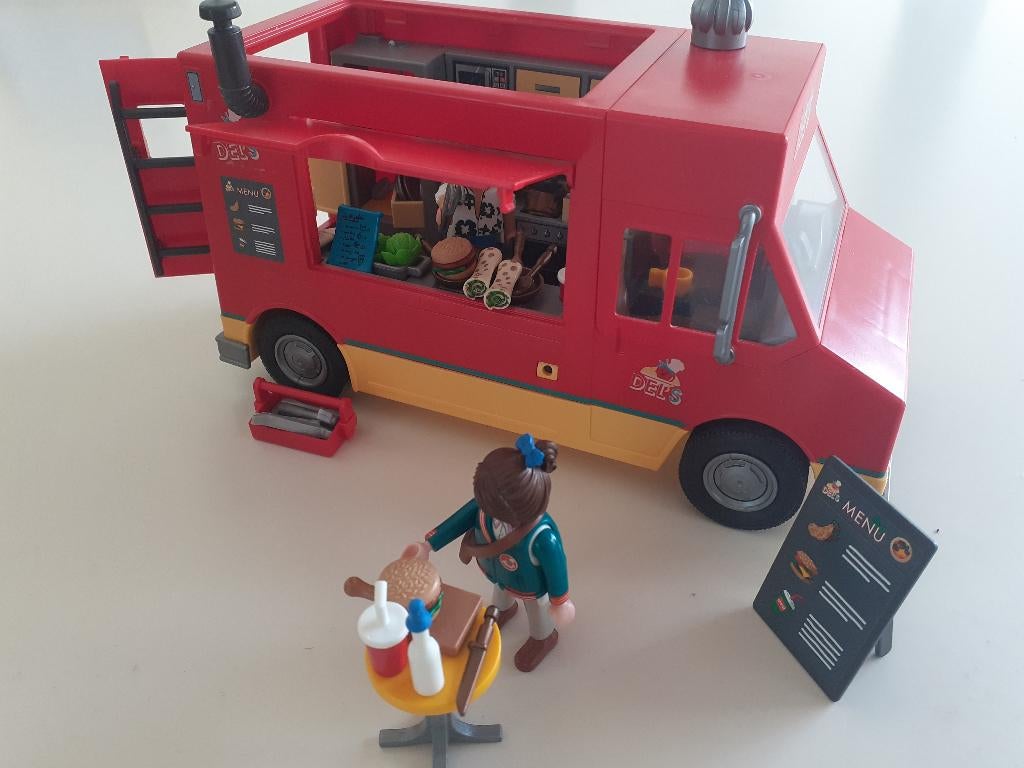 Playmobil Foodtruck 70075, Ophalen of Verzenden, Zo goed als nieuw, Complete set