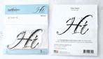 Nieuw grote clear stempel Hi tekst van Spellbinders, Ophalen of Verzenden, Nieuw, Clearstamp