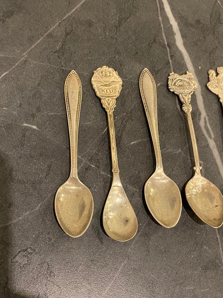 Vintage souvenir lepels - Diverse steden en landen, Antiek en Kunst, Antiek | Bestek, Ophalen of Verzenden