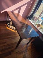 Sfeervolle bruine houten eettafel voor 8 personen, Ophalen, Gebruikt, Vijf personen of meer, Overige houtsoorten