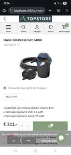 Gebruikte Oase BioPress 4000 vijverfilter, Tuin en Terras, Ophalen of Verzenden