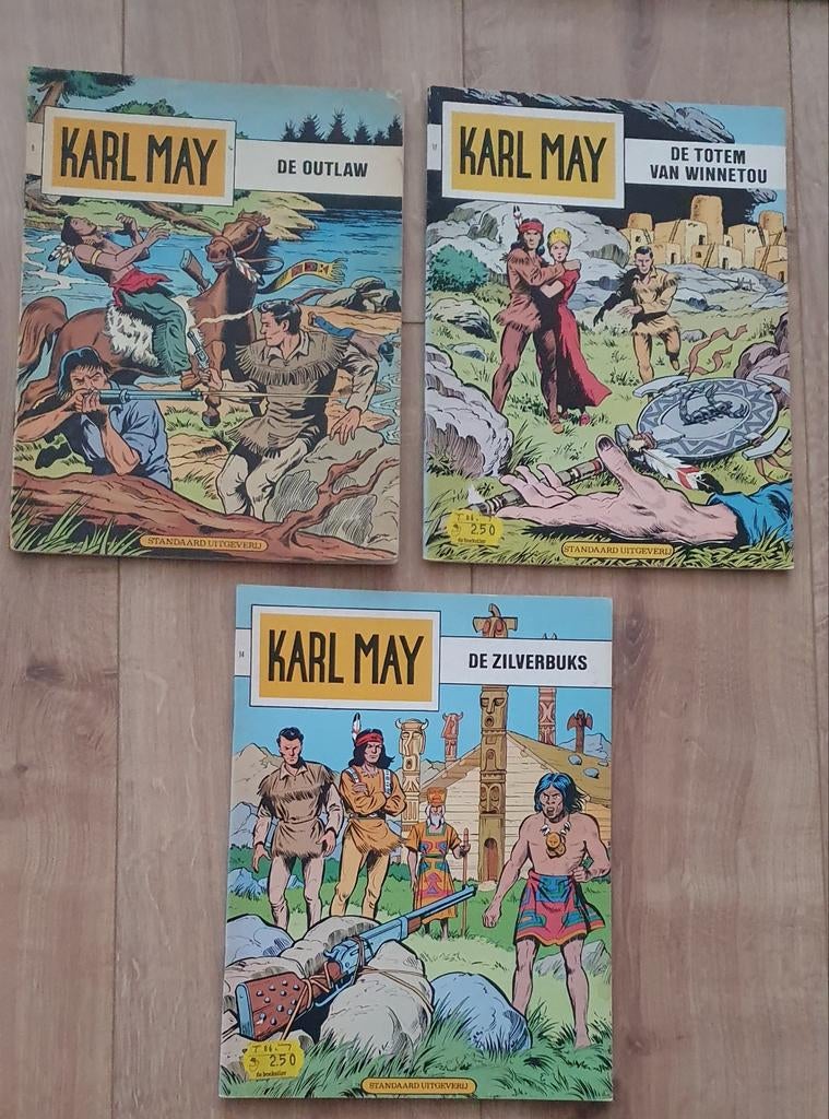 7 strips van Karl May, Meerdere comics, Ophalen of Verzenden, Gelezen, Europa