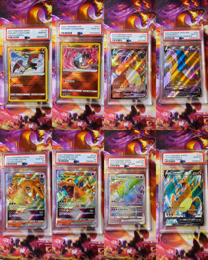ULTRA PREMIUM CHARIZARD PSA 10 COLLECTIE, Ophalen of Verzenden, Nieuw, Meerdere kaarten, Foil