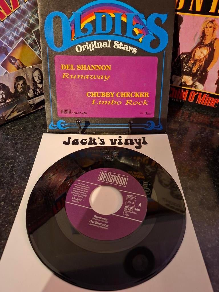 Del Shannon - Runaway /   1988, Gebruikt, 7 inch, Ophalen of Verzenden, Fotohoes