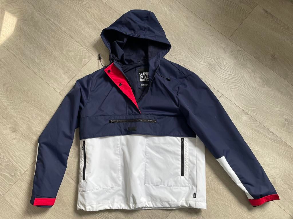 Zgan Superdry zomerjas/windjack maat 42/L, Ophalen of Verzenden, Zo goed als nieuw, Maat 42/44 (L), Blauw