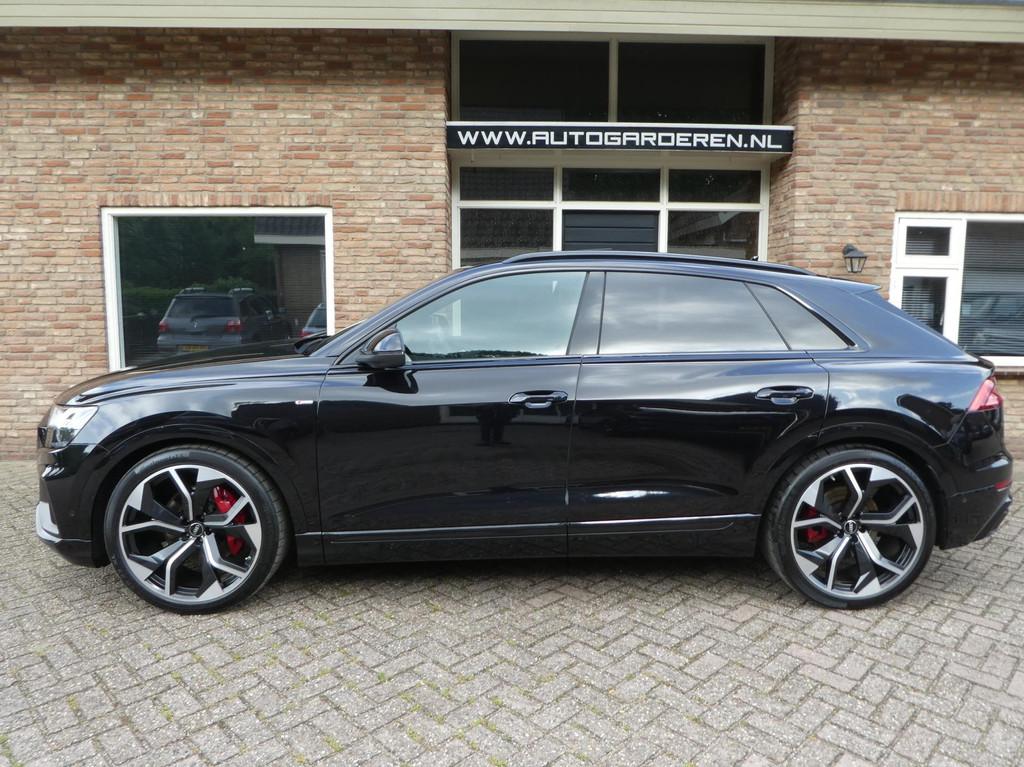 Audi Q8 50 TDI quattro Pro Line S-Line / Leder / Panoramdak, Auto's, Automaat, Gebruikt, Zwart, Bedrijf