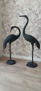 Mooie echte bronzen kraanvogels - set, Ophalen of Verzenden, Gebruikt