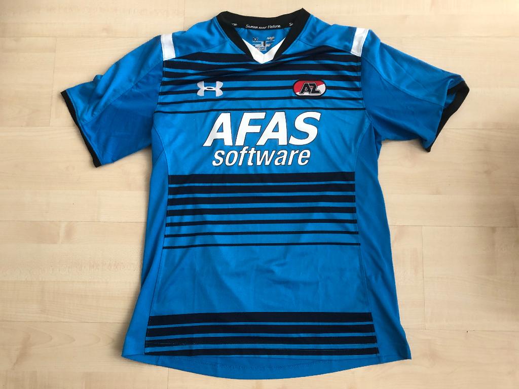AZ Voetbalshirt Heren Maat M - Samen naar Victorie, Ophalen of Verzenden, Gedragen, Maat 48/50 (M), Blauw