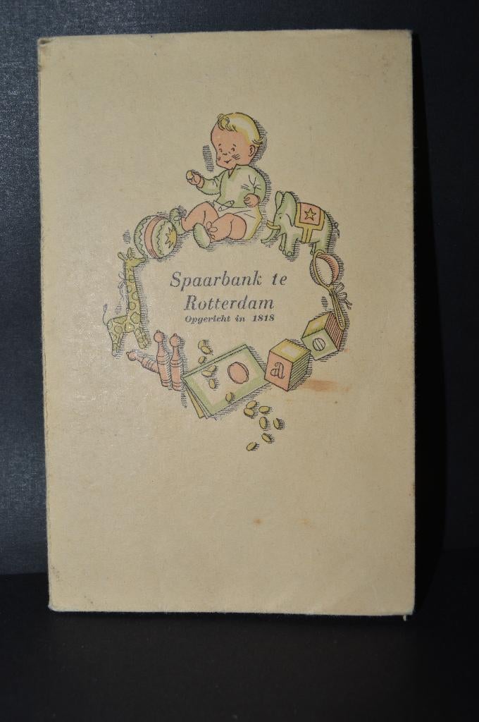 1952 :leuk vintage kinderspaarbankboekje spaarbank Rotterdam, Ophalen of Verzenden, Zo goed als nieuw