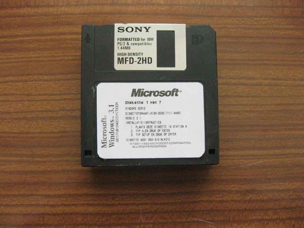 Windows 3.1 op 7 disks, Ophalen of Verzenden, Windows