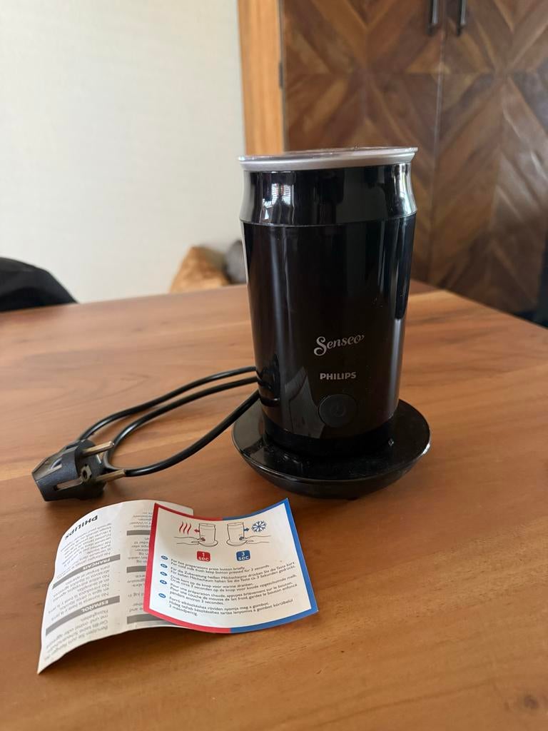 Philips Senseo Black melkopschuimer, Witgoed en Apparatuur, Melkopschuimers, Ophalen of Verzenden, Nieuw, Elektrische melkopschuimer