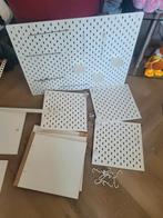 3 x Ikea Skadis deur voor Kallax wit met wandbord compleet, Ophalen of Verzenden, 25 tot 50 cm, Minder dan 100 cm