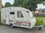 Mooie Beyerland Sprinter 390 met voortent en luifel, Caravans en Kamperen, Caravans, Schokbreker, Treinzit, Particulier, Tot en met 4