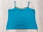 Een leuk blauw topje voor onder vest 46/48, Kleding | Dames, Grote Maten, Ophalen of Verzenden, Zo goed als nieuw, Blauw, Trui of Vest