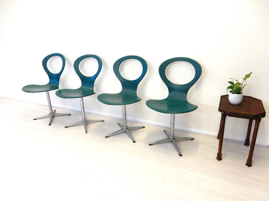 25%korting Vintage Eetkamerstoel Jaren70 stoel Plywood Benze, Huis en Inrichting, Stoelen, Gebruikt, Overige kleuren, ., Vintage