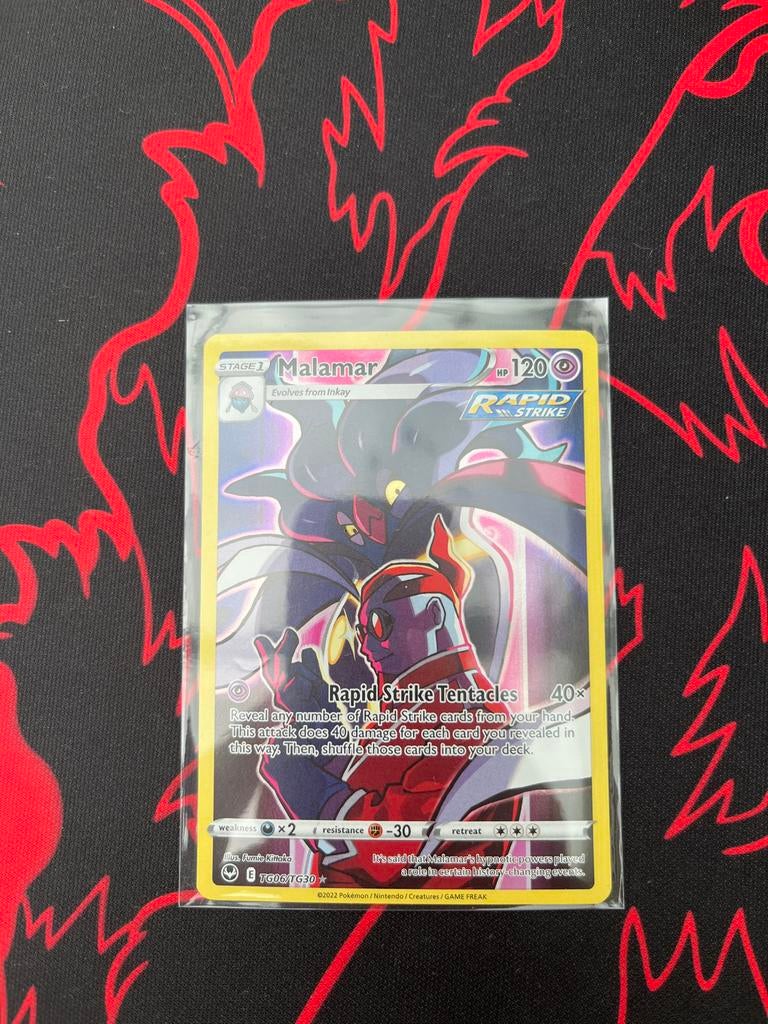 Malamar TG06/TG30 Pokémon Kaart - Zo goed als nieuw, Ophalen of Verzenden, Zo goed als nieuw, Losse kaart, Foil