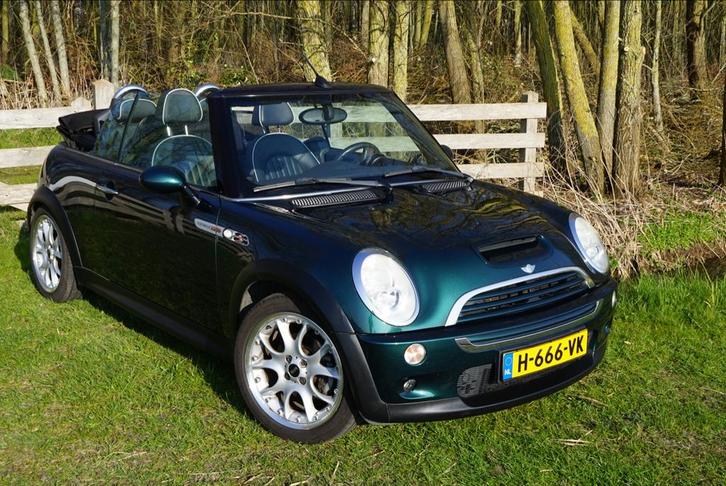 Mini 1.6 16V Cooper S Cabrio 2008, Auto's, Mini, Particulier, Benzine, G, Cabriolet, Handgeschakeld, Geïmporteerd, Groen, Voorwielaandrijving