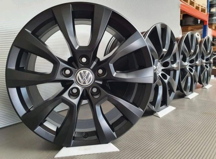 NIEUW! 17 Inch T6 T5 Bus ORIGINELE VW Velgen Zwart 235 55 17, Bestelwagen, Velg(en), Nieuw, 17 inch