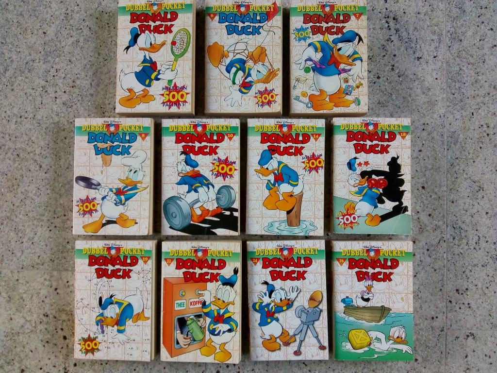 Donald Duck Dubbelpocket (1996 t/m 2007) 11 verschillende, Meerdere stripboeken, Ophalen of Verzenden, Gelezen