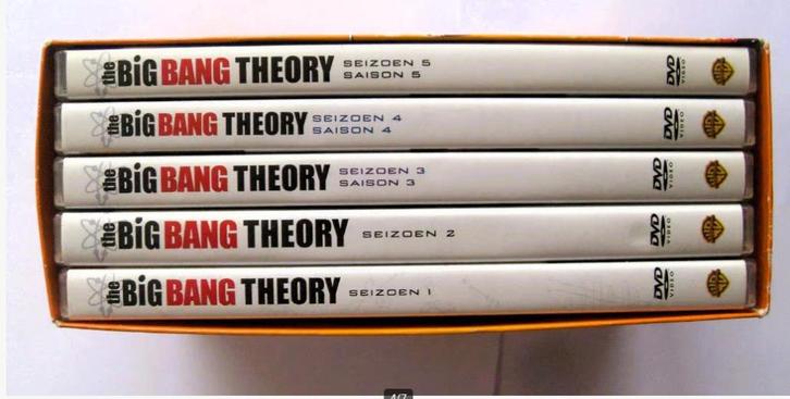 The Big Bang Theory - seizoen 1 2 3 4 5 (originele dvd's), Cd's en Dvd's, Dvd's | Tv en Series, Zo goed als nieuw, Komedie, Alle leeftijden