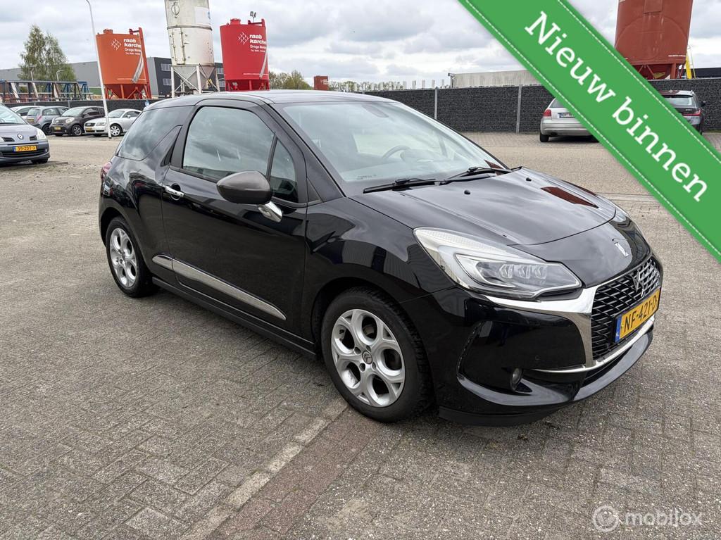 Ds 3 1.2 PureTech So Chic, Auto's, DS, Voorwielaandrijving, Euro 6, Zwart, Origineel Nederlands