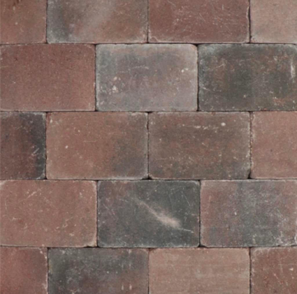 Trommelstenen 20x30 +- 45m2, Tuin en Terras, Ophalen, Gebruikt, Klinkers, 10 m² of meer