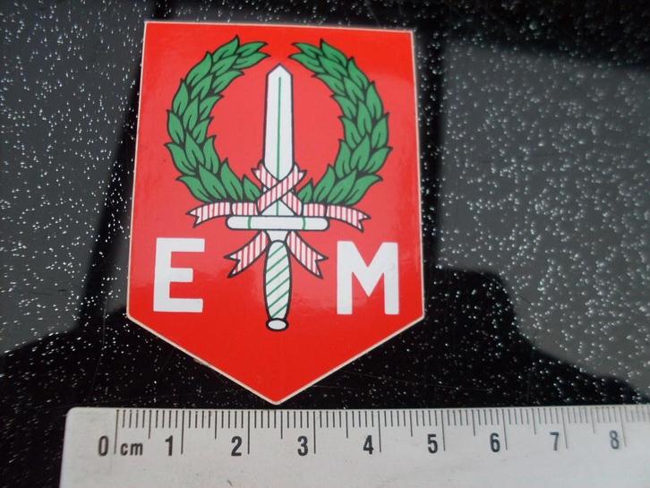 2x sticker EM 1ste divisie 7 december KL nederlands indie, Verzamelen, Stickers, Zo goed als nieuw, Bedrijf of Vereniging, Verzenden