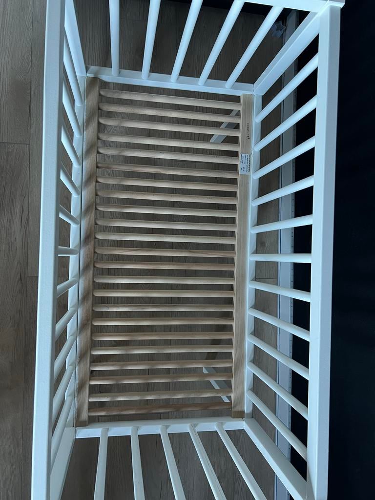 Witte wieg, 80 cm hoog, Ophalen, Gebruikt, Wieg