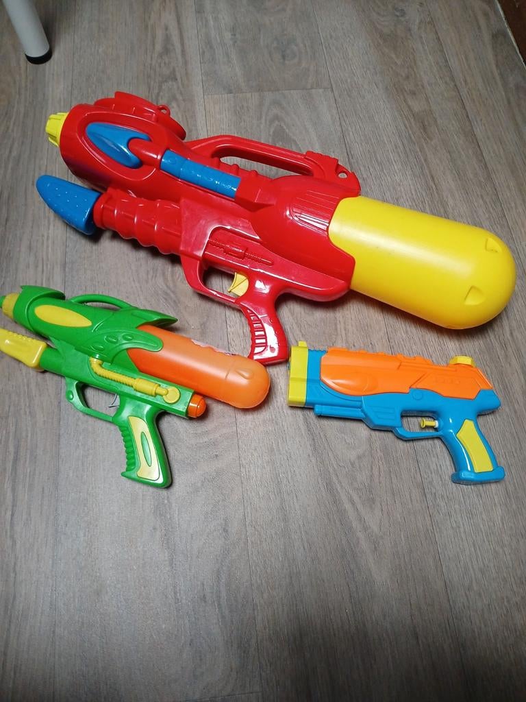Waterpistolen set - 3 stuks, Ophalen, Gebruikt