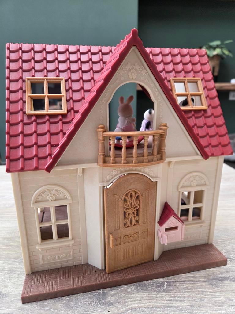 Sylvanian Families 5567 Startershuis met panda familie, Kinderen en Baby's, Speelgoed | Poppenhuizen, Ophalen of Verzenden, Poppenhuis