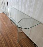 Glazen tafel 132x40x66 cm, Ophalen, Gebruikt, 100 tot 150 cm, Glas