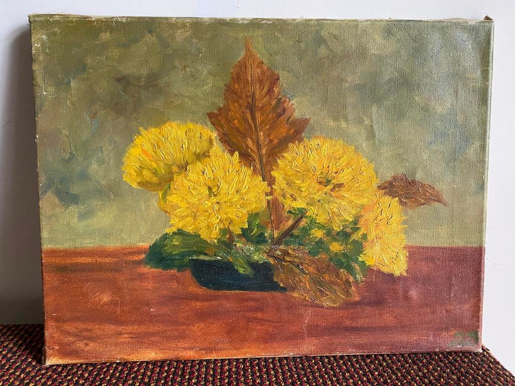 Stilleven met chrysanten, Ophalen of Verzenden