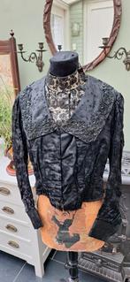 Antieke Victoriaanse bodice c.1880 git steentjes, Ophalen of Verzenden