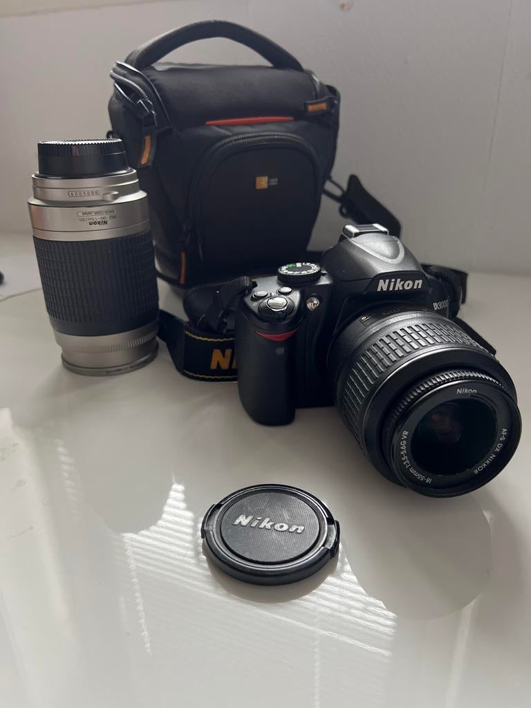 Nikon D3000 spiegelreflexcamera met 18-55mm lens, Gebruikt, Spiegelreflex, Ophalen of Verzenden, Nikon