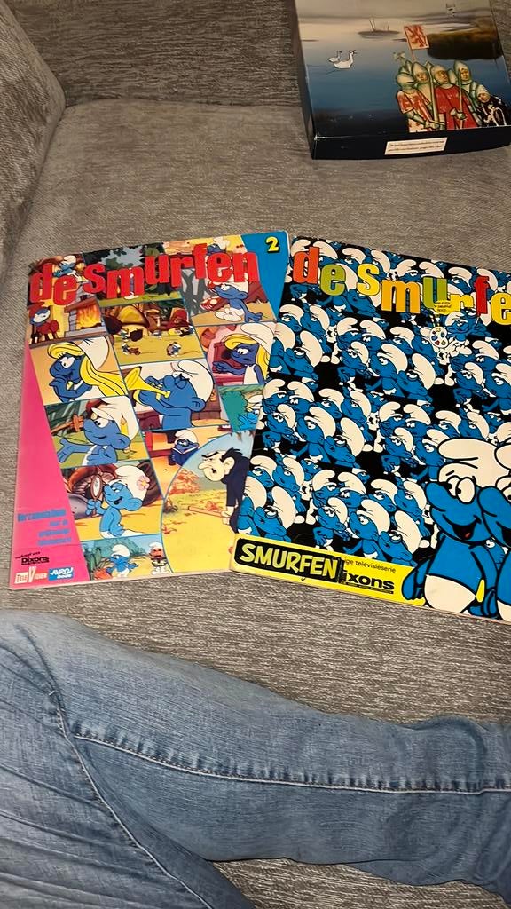 Smurfen plaatjesalbum Televizier Avrobode 1982/83 compleet, Complete serie of reeks, Ophalen of Verzenden, Gelezen