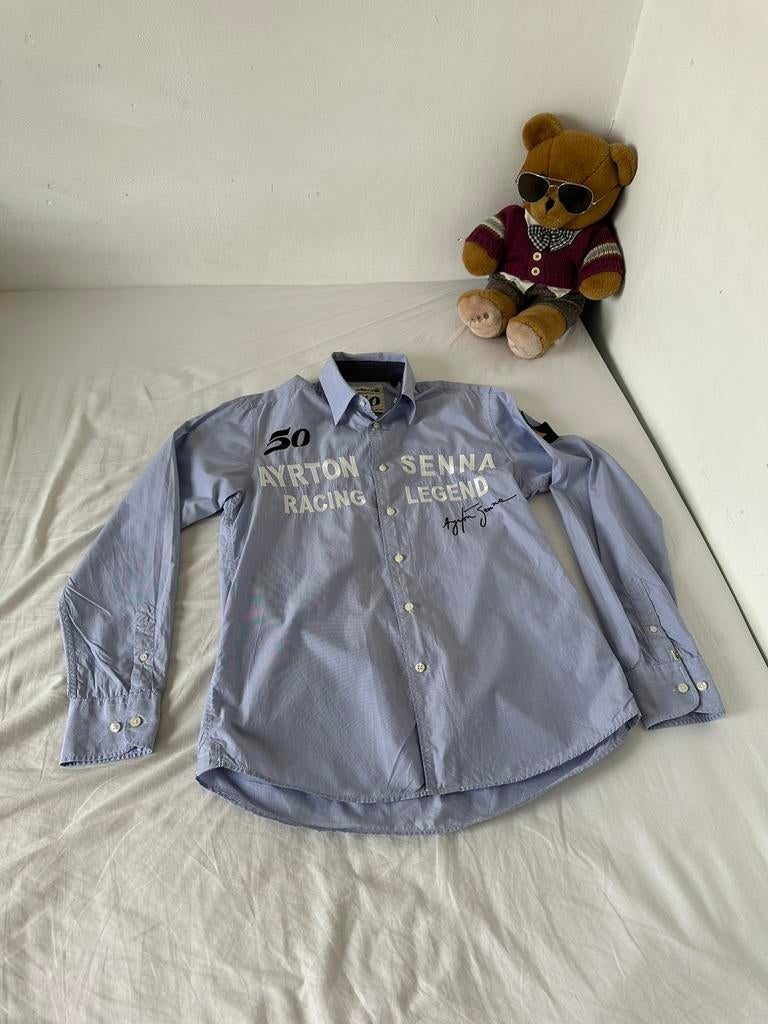 Nieuw McGregor Ayrton Senna Tribute overhemd, Ophalen of Verzenden, Zo goed als nieuw, Blauw, Halswijdte 39/40 (M)