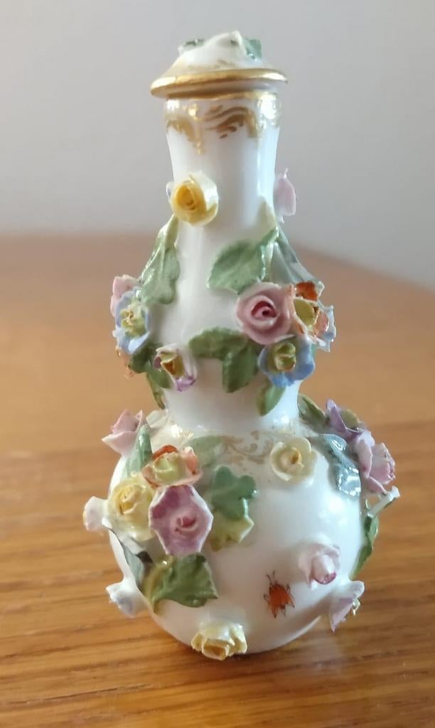 Meißen miniatuur parfum flesje, Ophalen of Verzenden