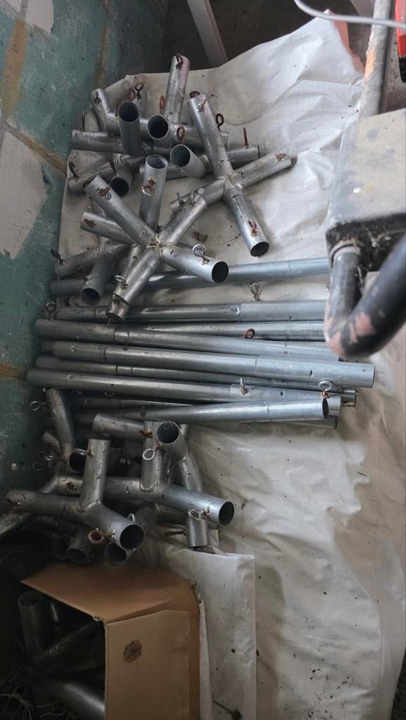 Professionele partytent 5x10m - dak en zijwanden in orde, Tuin en Terras, Partytenten, Ophalen, Gebruikt, Partytent, 2 meter of meer