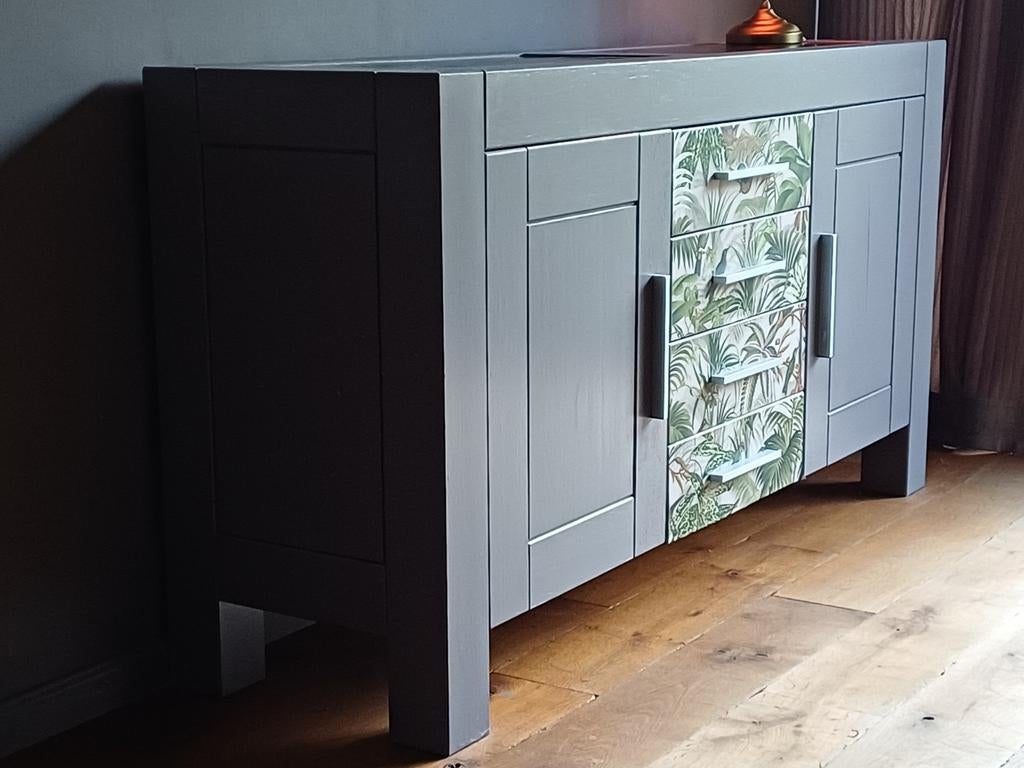 MASSIEF EIKEN DRESSIOR 170 CM H+laden IZGS, Ophalen, 150 tot 200 cm, Eikenhout, Zo goed als nieuw