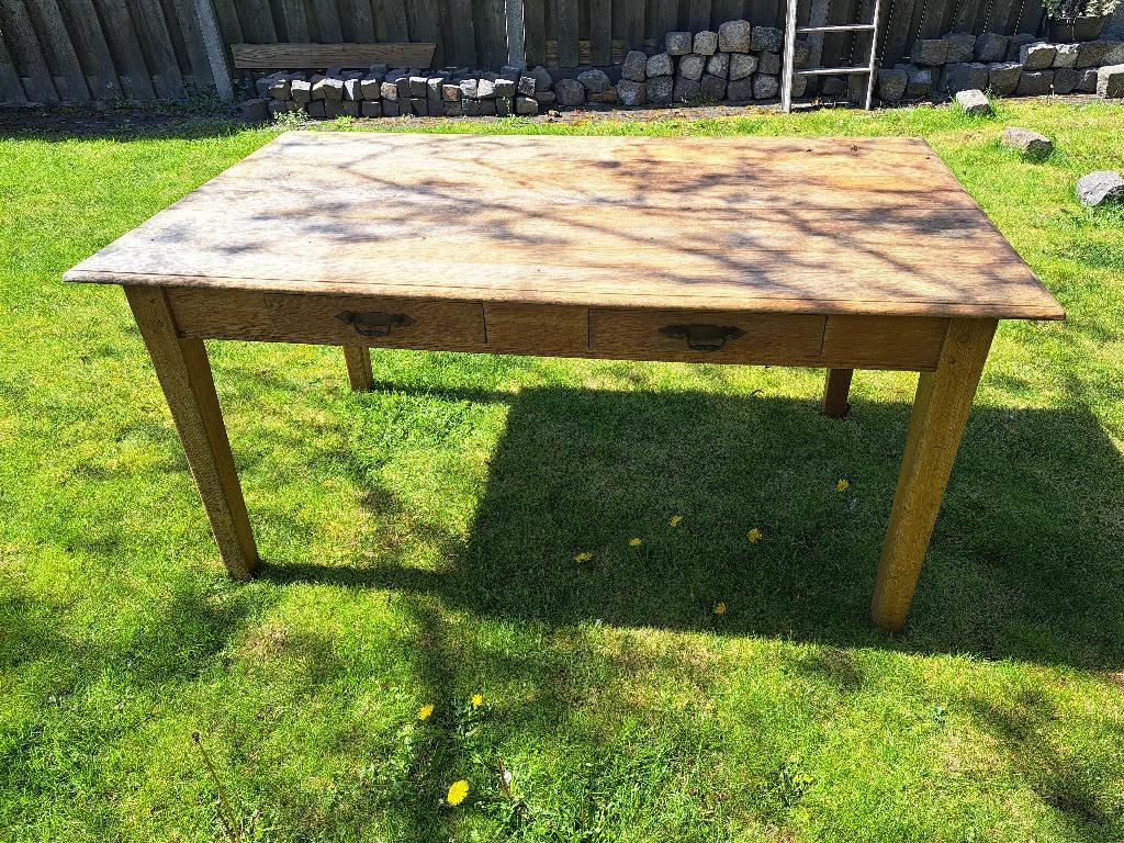 Eettafel hout, Huis en Inrichting, Ophalen, Gebruikt, 50 tot 100 cm, Vijf personen of meer