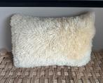 Loods 5 100 % wol schapenwol schapenvacht kussen ZGAN!, Ophalen of Verzenden, Zo goed als nieuw, Wit, Rechthoekig