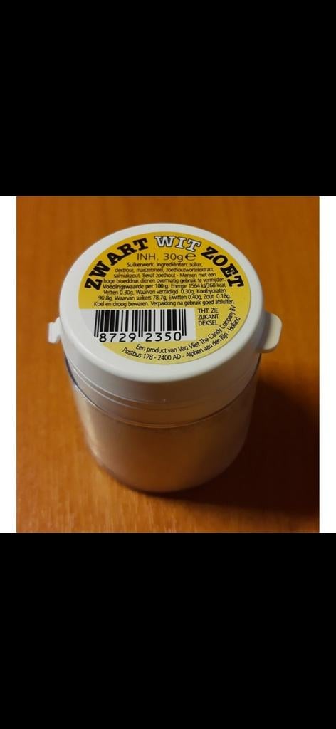 Zwart wit zoet Oudhollands snoep droppoeder, Diversen, Levensmiddelen, Ophalen of Verzenden