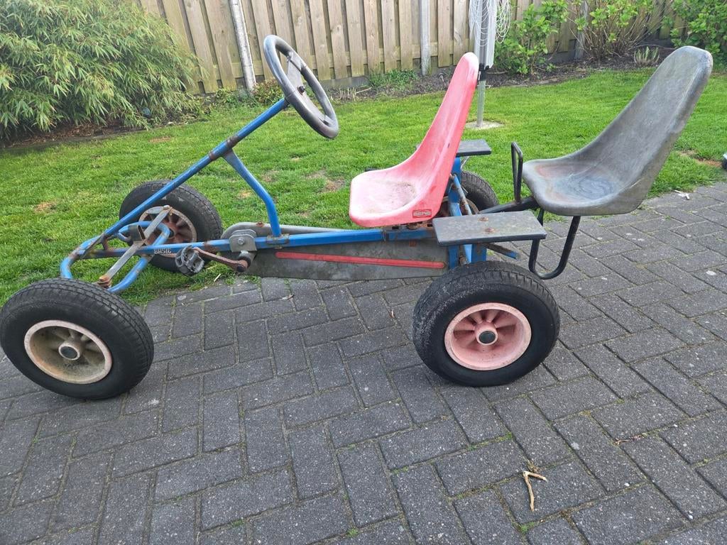 Berg skelter (twee-/eenpersoons) met kar - opknapper, Ophalen, Gebruikt, Trapvoertuig