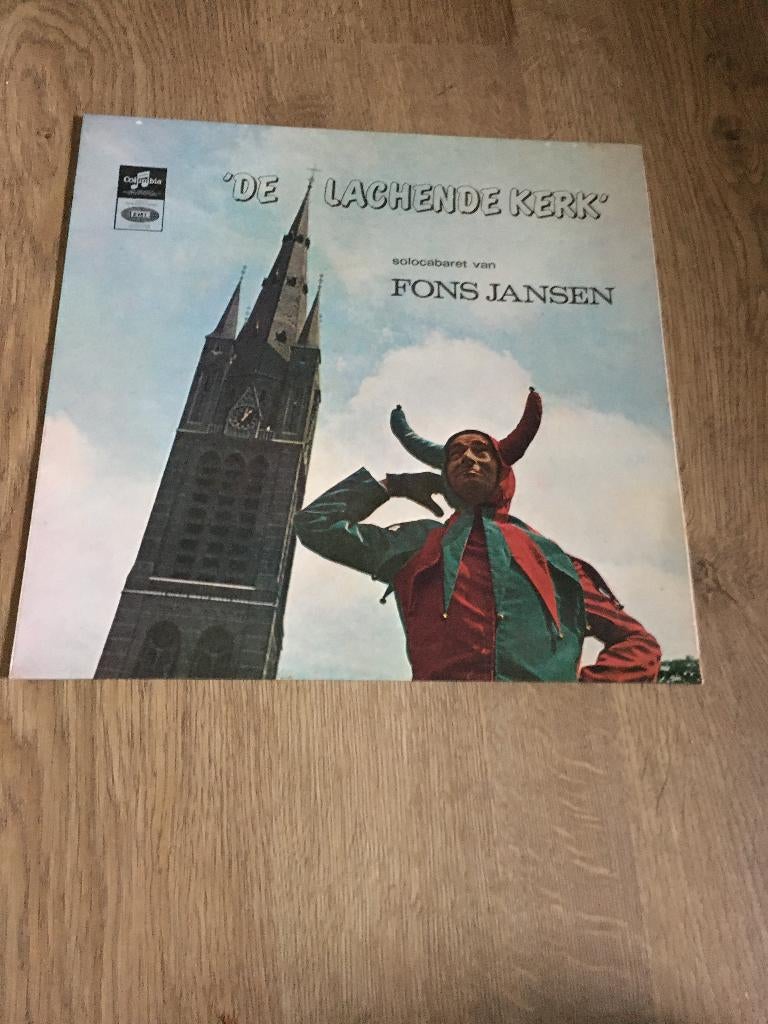 Elpee Fons Jansen De lachende kerk, Cd's en Dvd's, Ophalen of Verzenden, Gebruikt, 12 inch, Levenslied of Smartlap