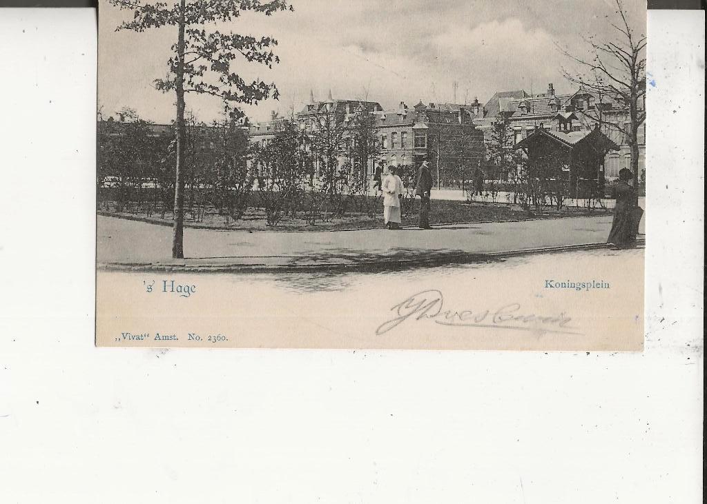 Den Haag Koninsplein Vivat  1899, Ophalen of Verzenden, Voor 1920, Ongelopen, Zuid-Holland