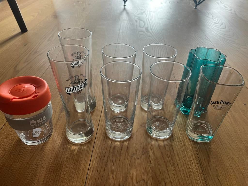 Diverse glazen, Huis en Inrichting, Keuken | Servies, Glas of Glazen, Gebruikt, Ophalen of Verzenden, Glas