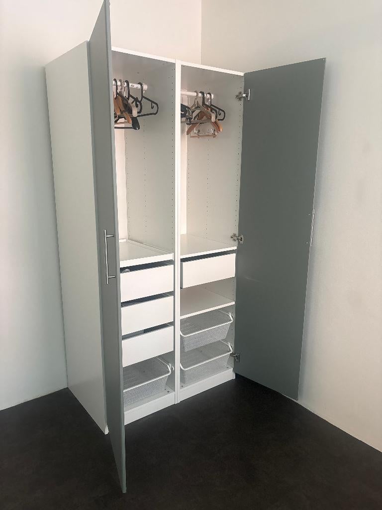 kledingkast 200x100x60 cm – in goede staat – demontabel, Ophalen, Met klep(pen), Zo goed als nieuw, Modern