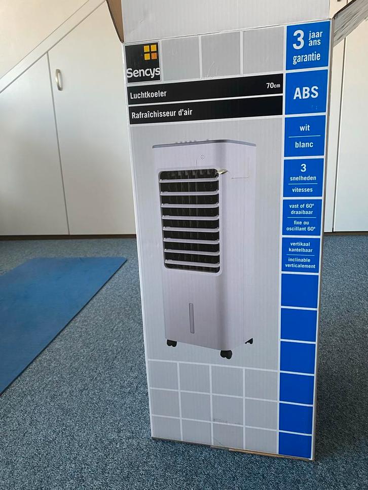 Sencys Luchtkoeler - Zo goed als nieuw, inclusief doos, Witgoed en Apparatuur, Airco's, Zo goed als nieuw, Mobiele airco, 3 snelheden of meer