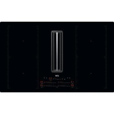 Aeg kookplaat met afzuiging CCE84751CB, Ophalen, Nieuw, 4 kookzones, Energieklasse A of zuiniger